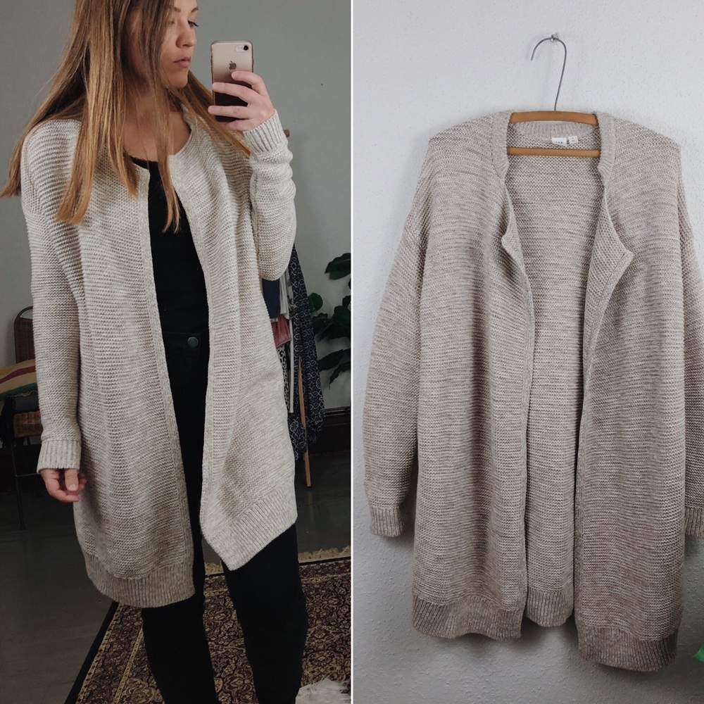 GAP Oversized Chunky Knit Duster Cardigan, size S